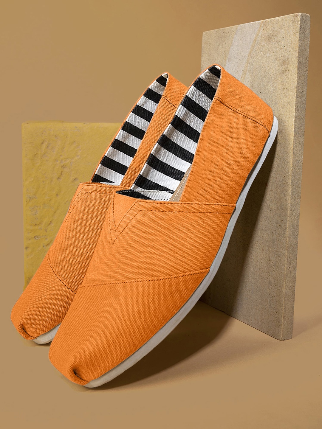 

FRATERNITY Men Orange Canvas Espadrilles Sneakers