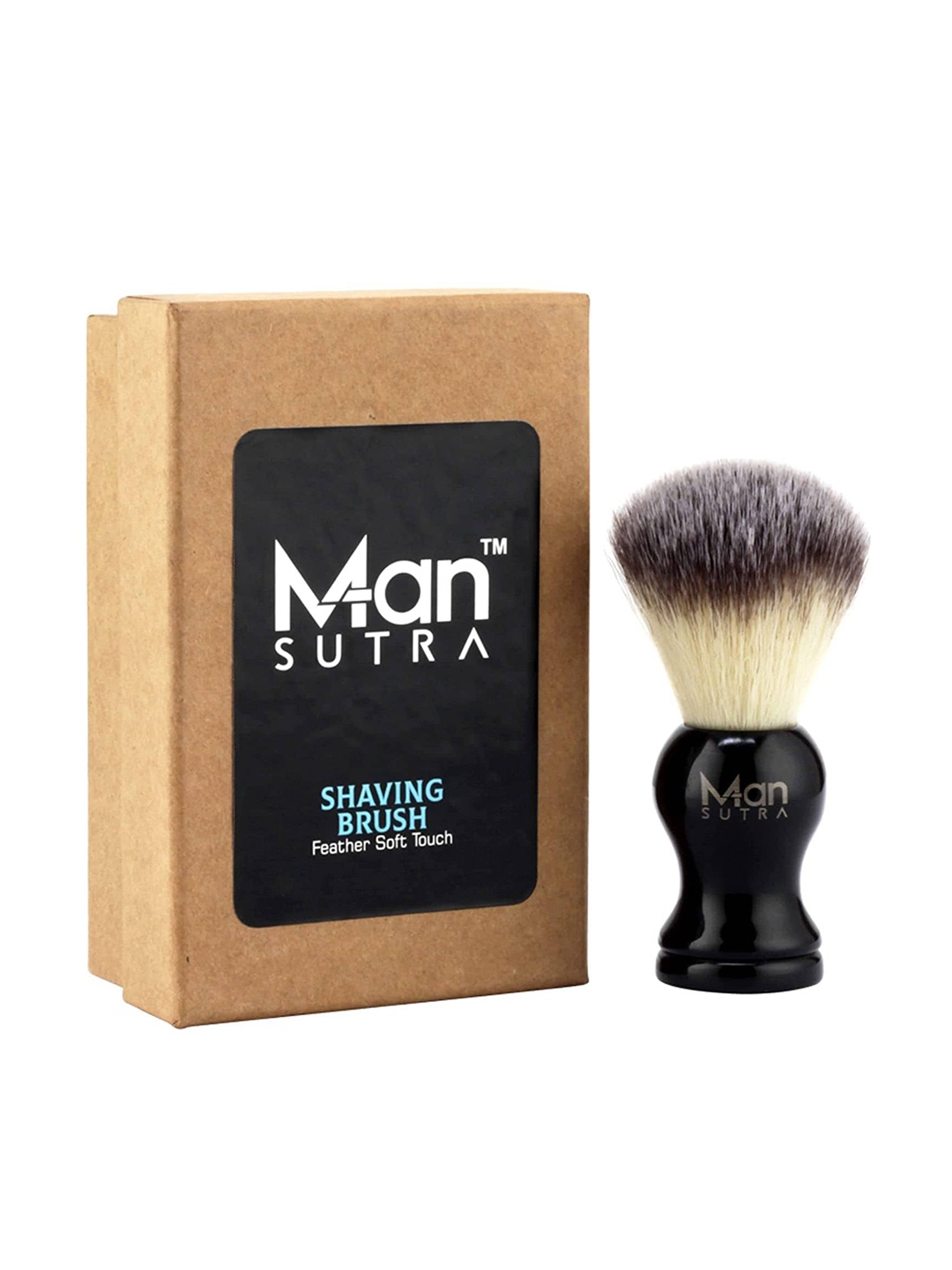 

MANSUTRA Men Super Soft Cruelty Free Bristles Wooden Shaving Brush - Black