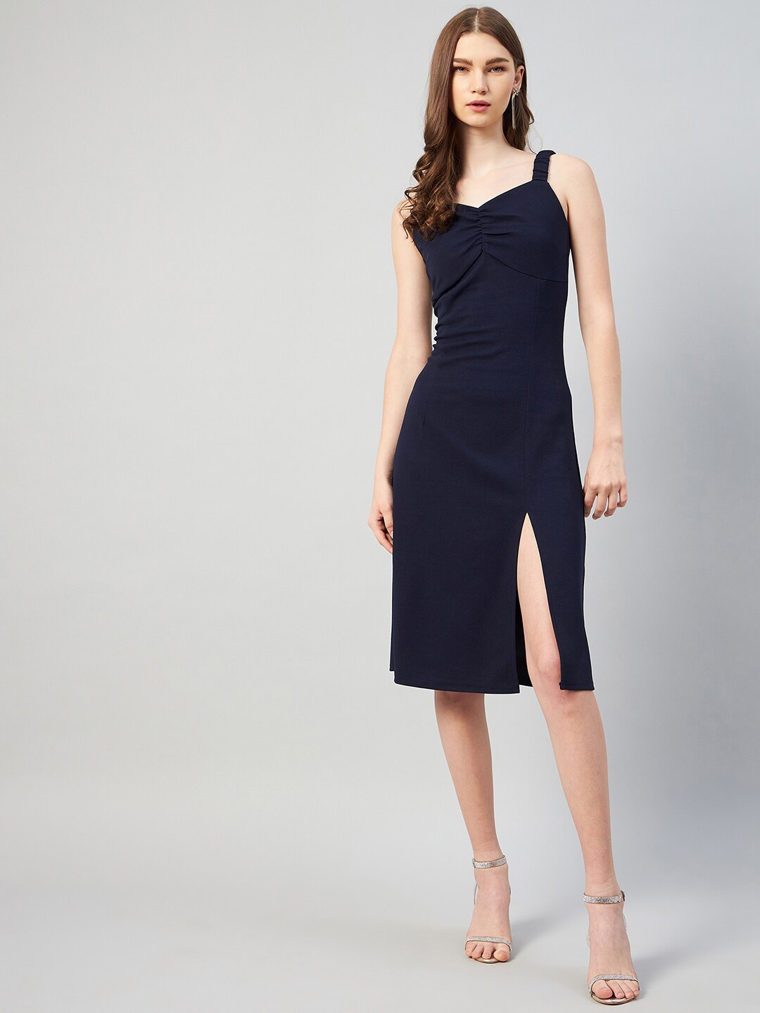 

Carlton London Navy Blue Sheath Dress