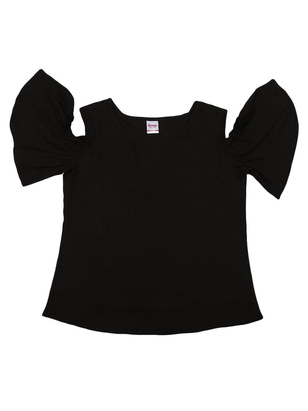 

V-Mart Girls Black Cold shoulder Top