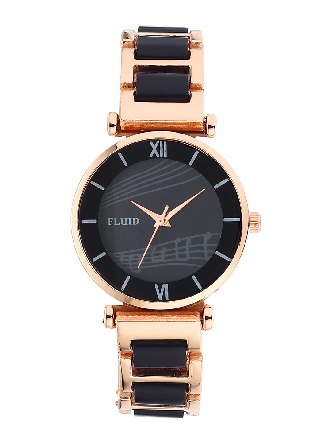 

FLUID Women Black Dial & Black Straps Analogue Watch