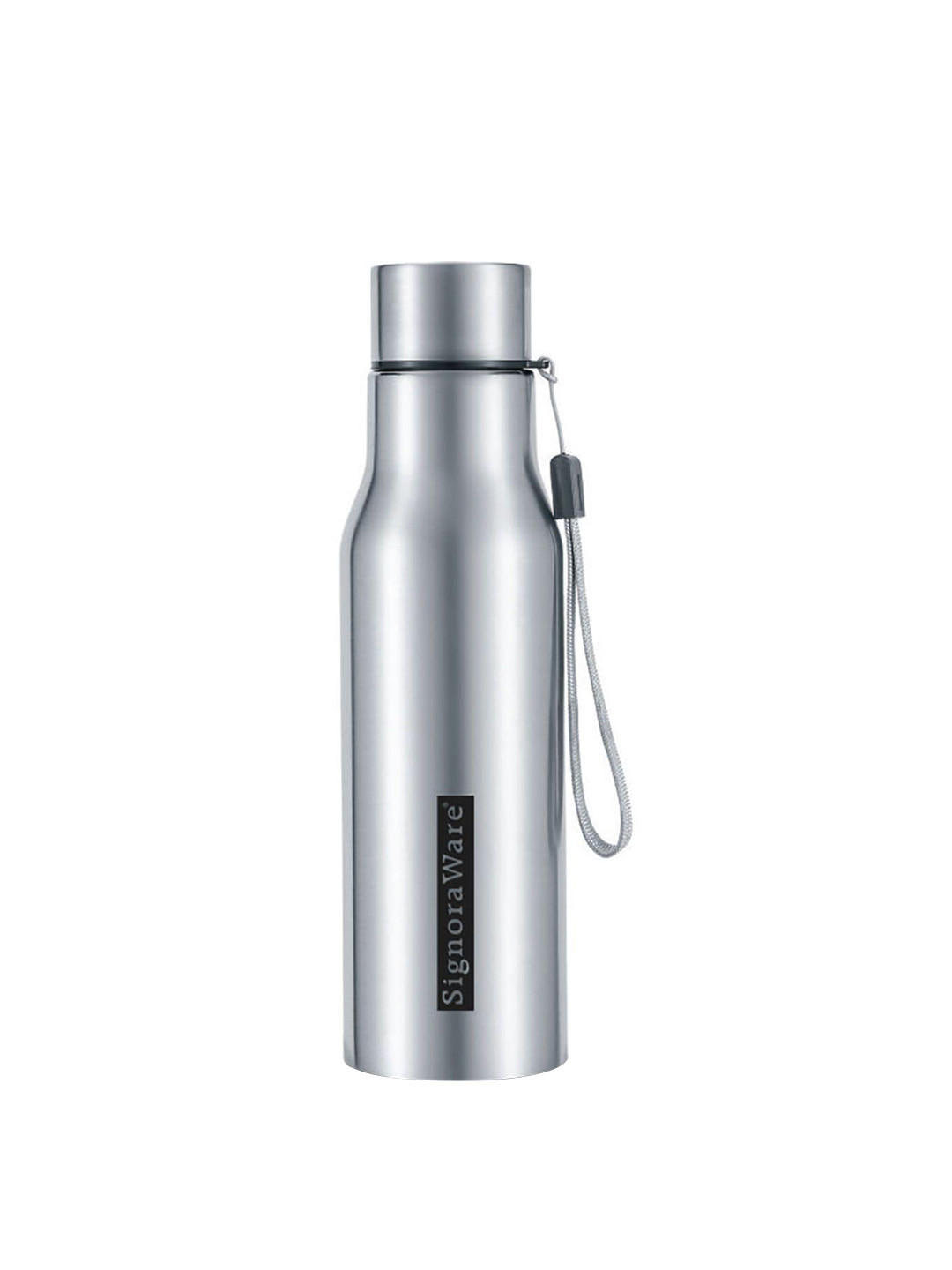 

SignoraWare Silver-Toned Solid Single-Walled Vacuum Insulated Stainless Steel Water Bottle