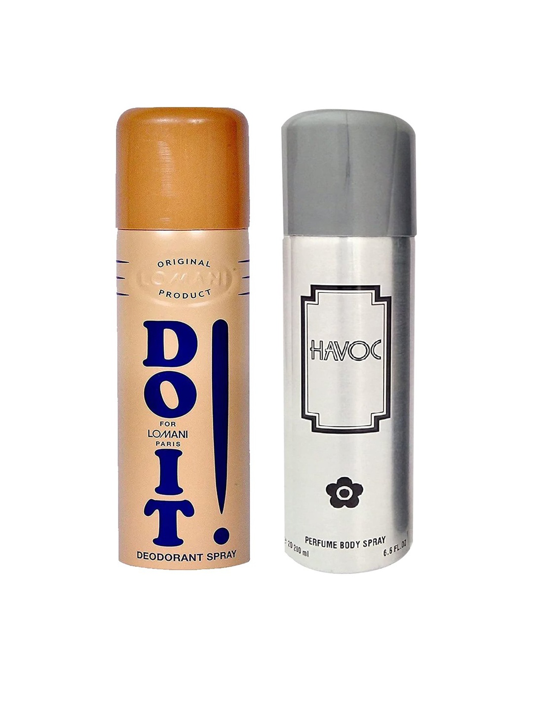 

Lomani Do It & Havoc Deodorant Long Lasting Spray 200 ml Each, Beige