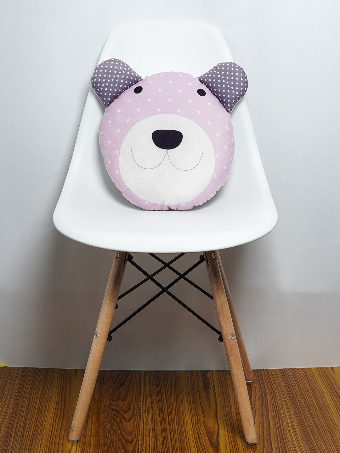 Crazy Corner Pink& White Bear Plush Cushion Pillow