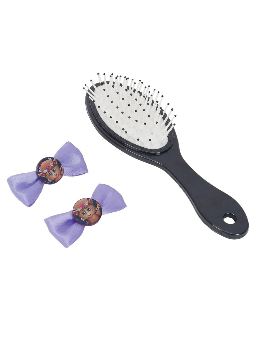 

Crya Girls Purple & Black Pack of 3 Hair Accessory Set
