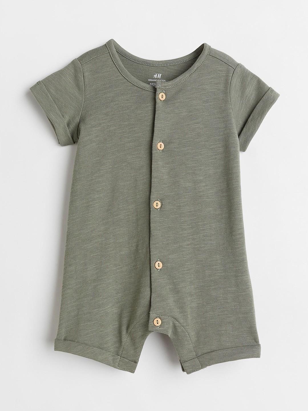

H&M Boys Green Cotton Romper Suit