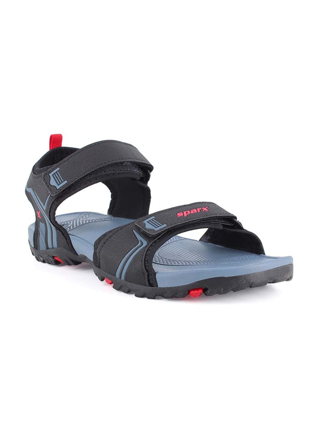 

Sparx Men Black & Grey Solid Sports Sandal