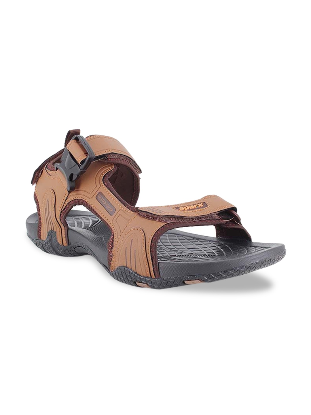 

Sparx Men Tan Patterned Sports Sandal