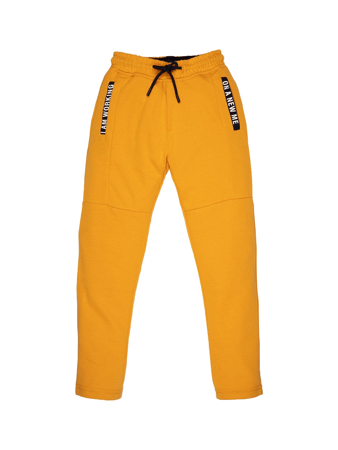 

Status Quo Boys Mustard Solid Track Pants