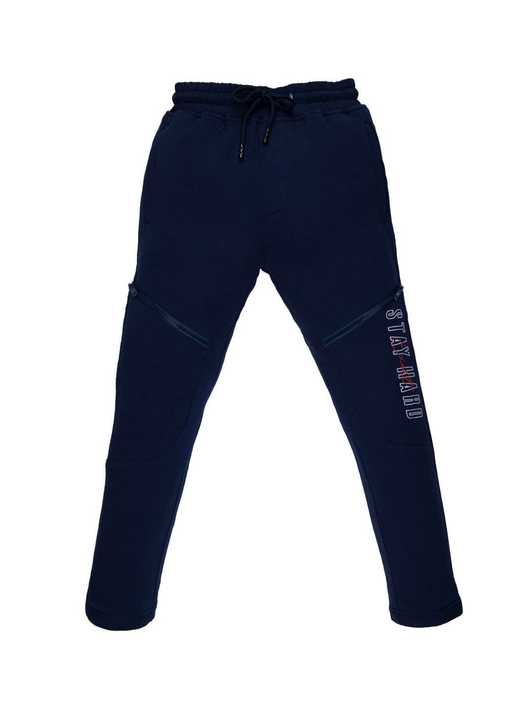 

Status Quo Boys Navy Blue Solid Track Pants