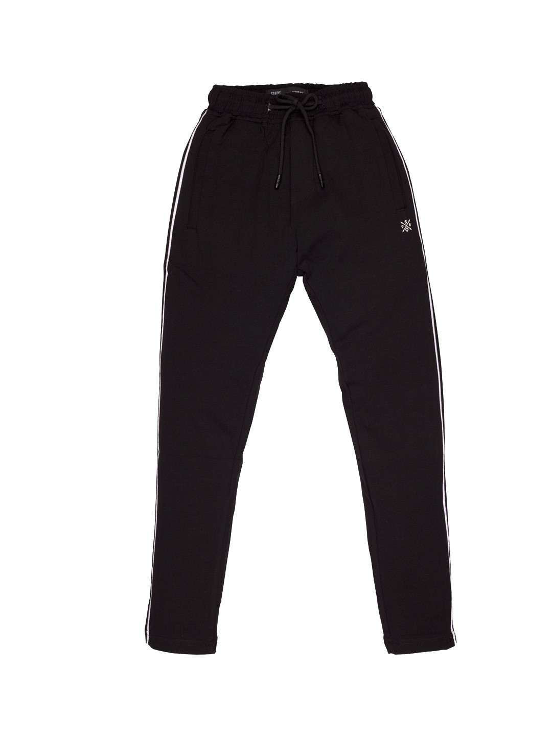 

Status Quo Boys Black Solid Cotton Track Pants