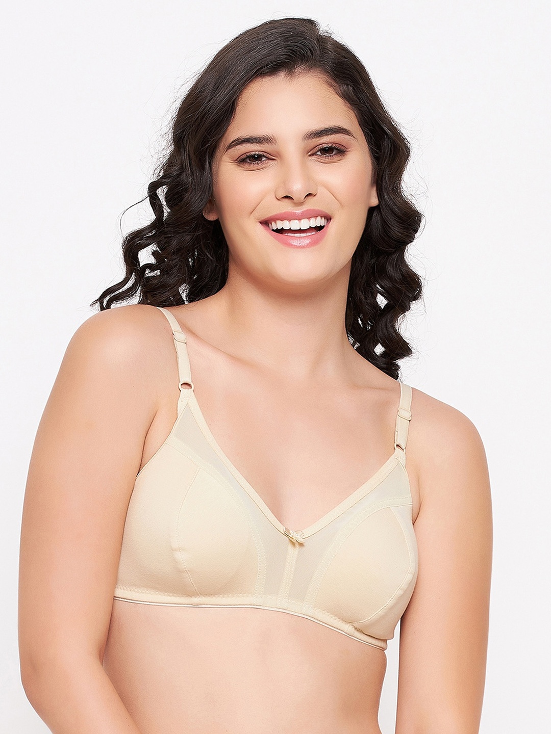 

Clovia Nude-Coloured Non-Padded Non-Wired Full Cup Bra