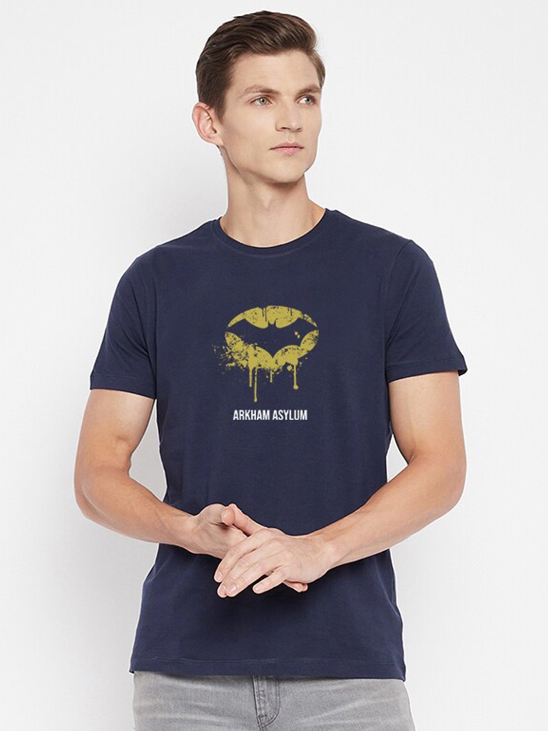 

Kook N Keech Batman Men Navy Blue T-shirt