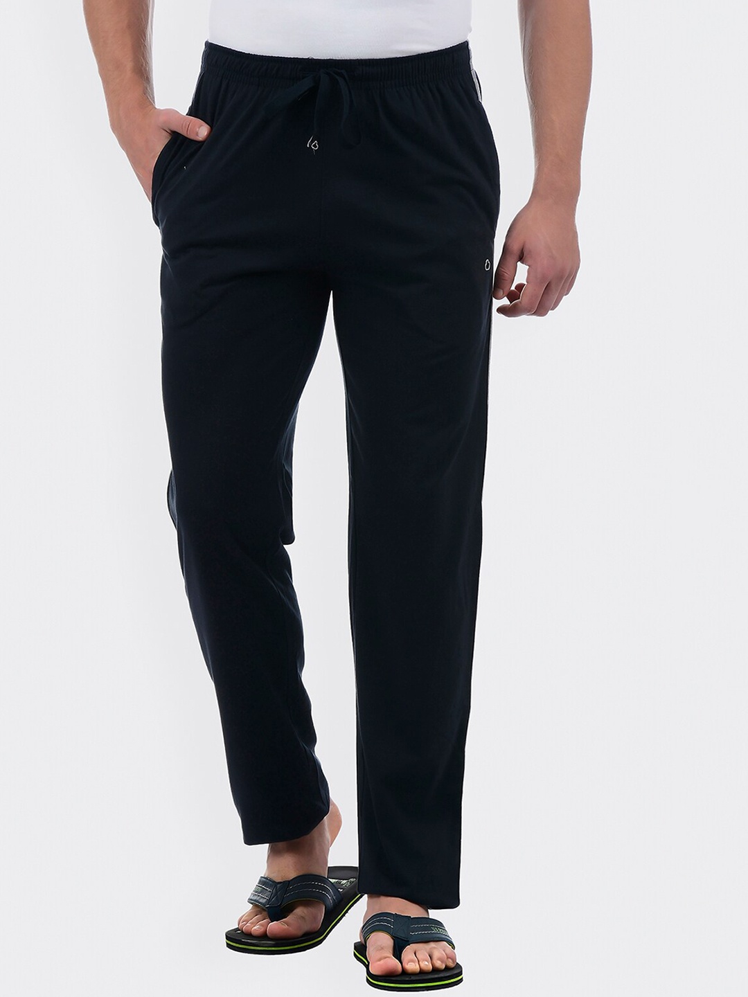 

Sweet Dreams Men Navy Blue Solid Cotton Lounge Pant