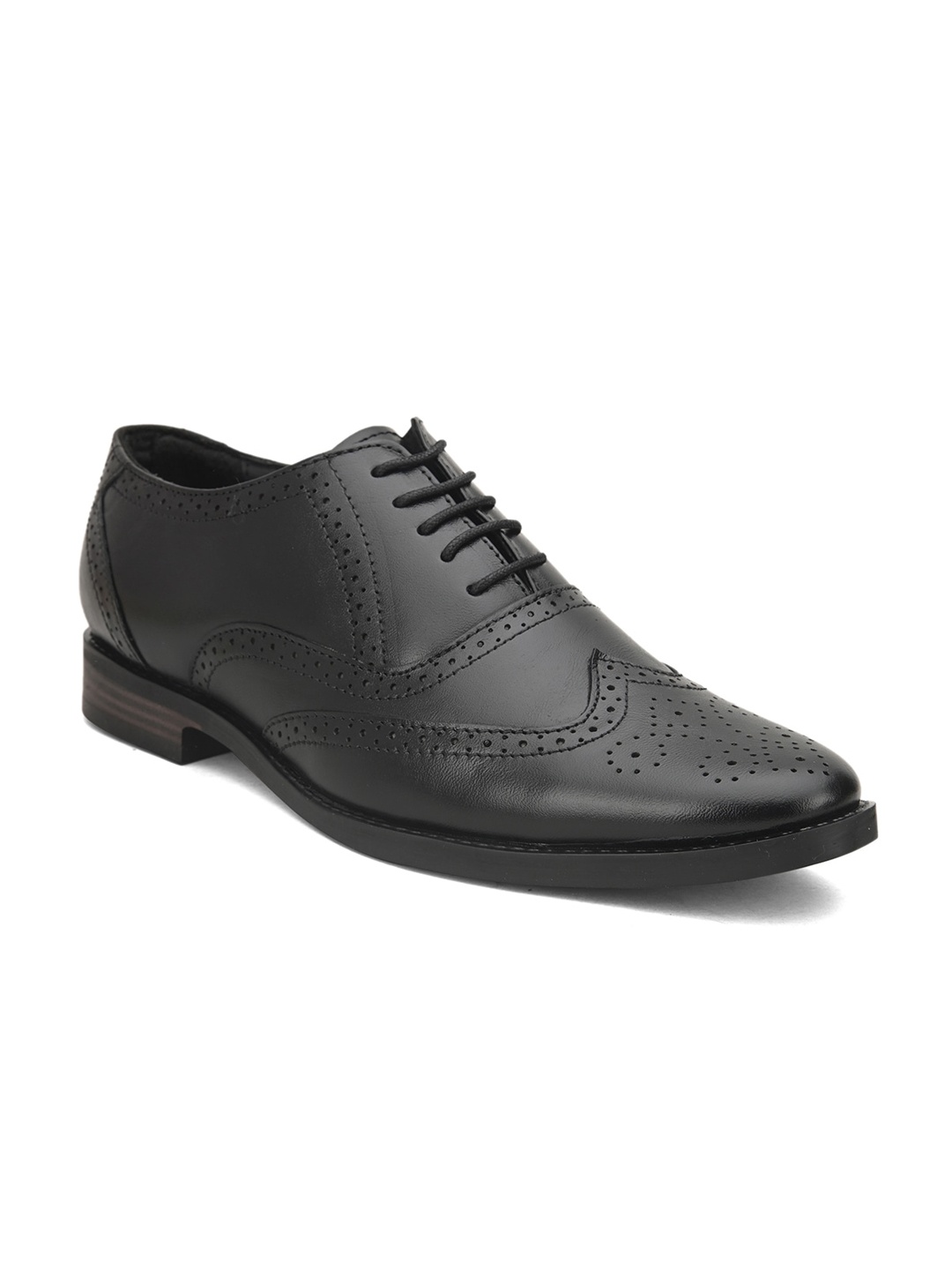 

Fashion Victim Men Black Textured Leather Formal Brogues