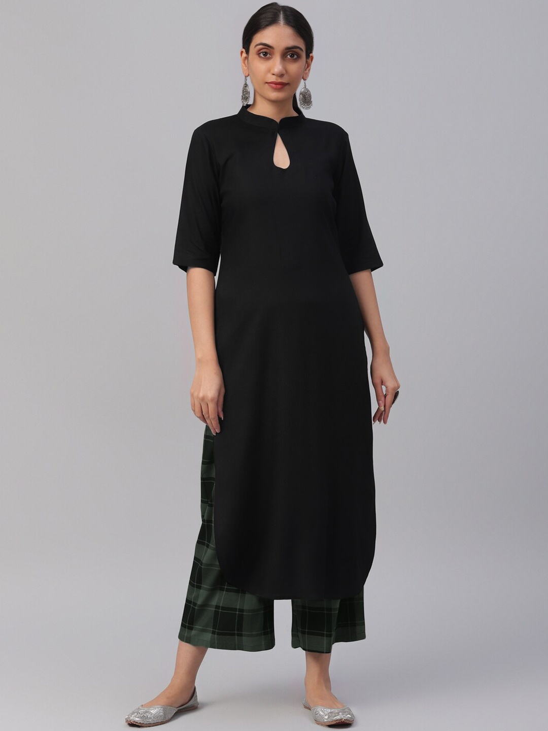 

Libas Women Black Kurta with Palazzos