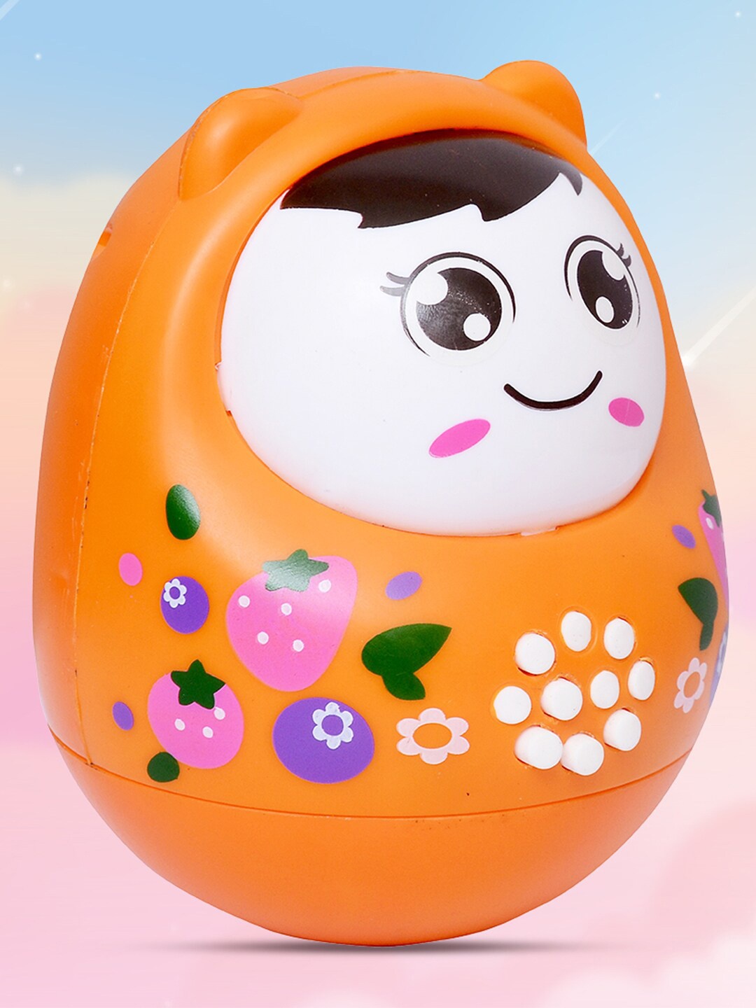 

WEMBLEY Kids Orange Tumbler Electric Doll Toy