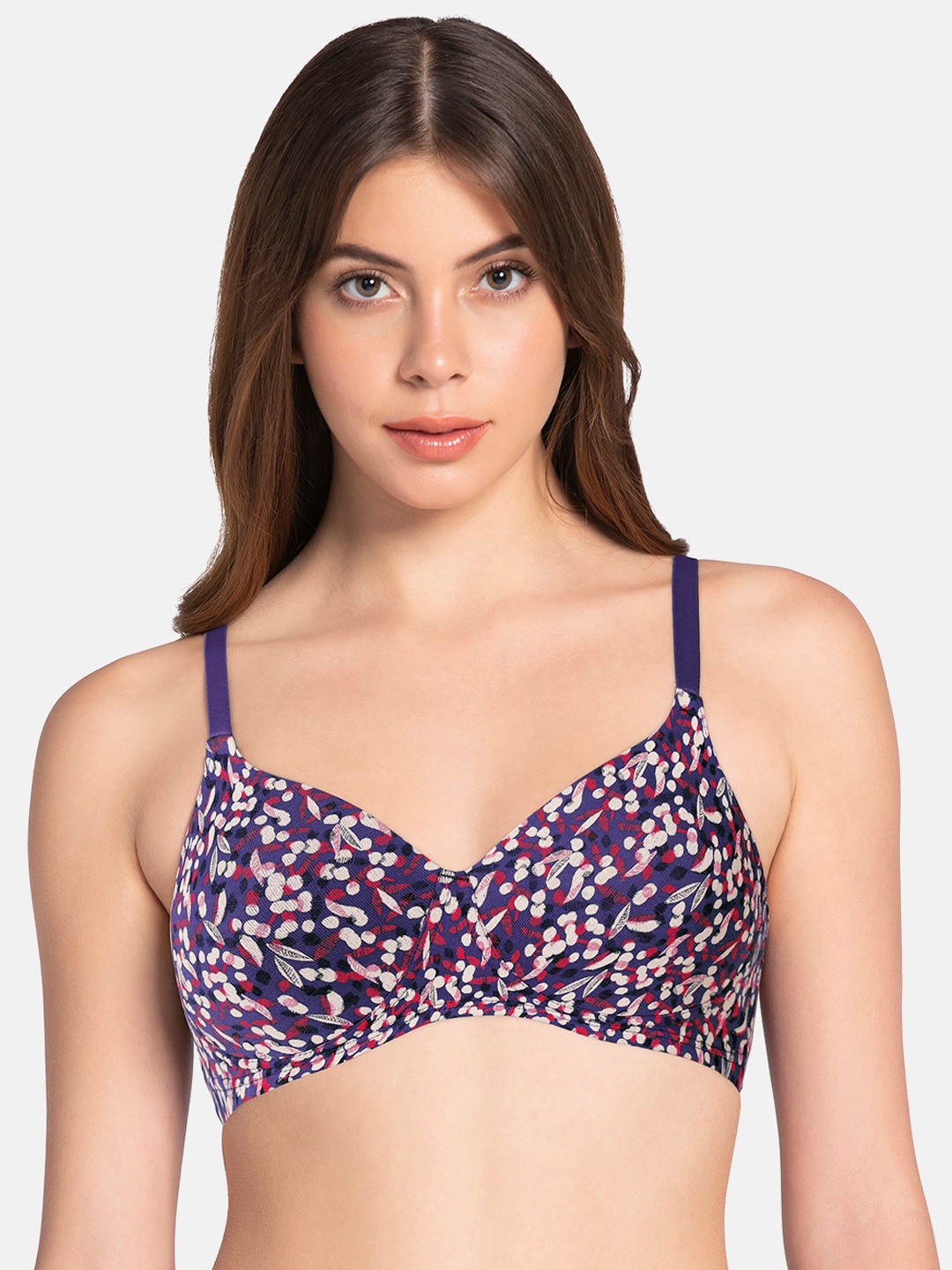 

Amante Printed Padded Cotton Dream T-Shirt Bra - BRA83601, Blue