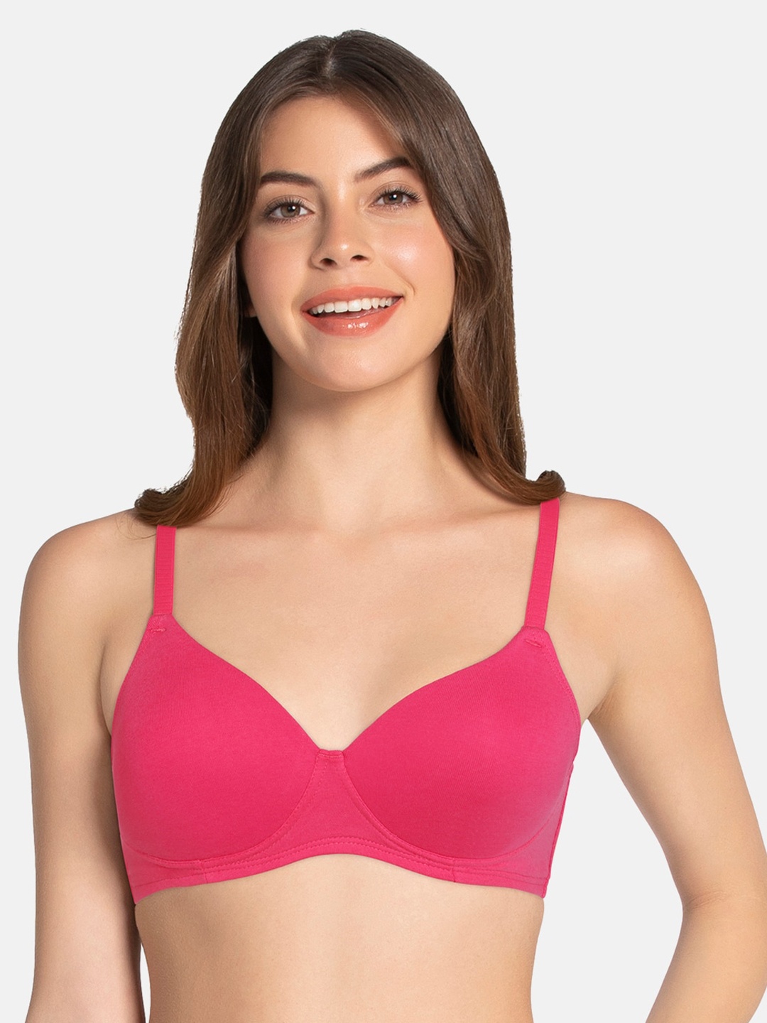 

Amante Solid Padded Cotton Dream T-Shirt Bra - BRA83601, Pink