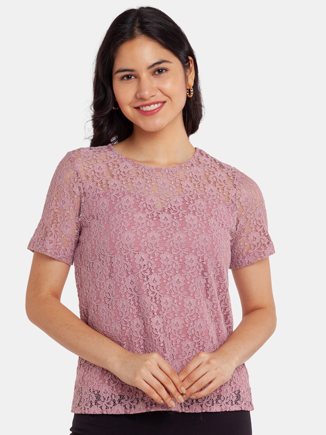 

Zink London Pink Crop Top