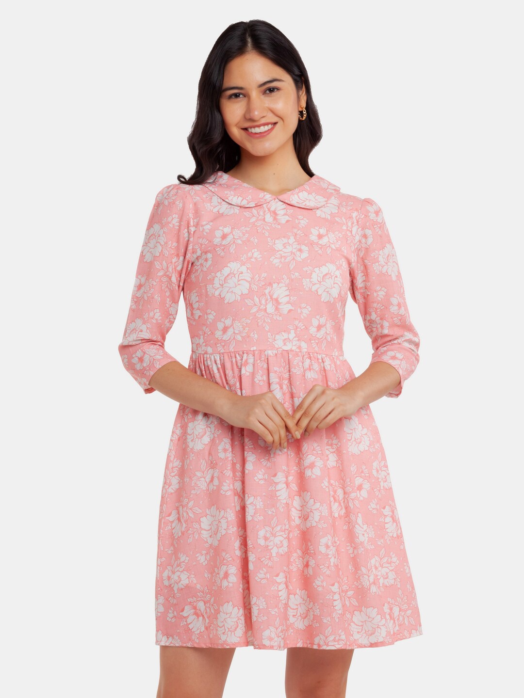 

Zink London Pink Floral Dress