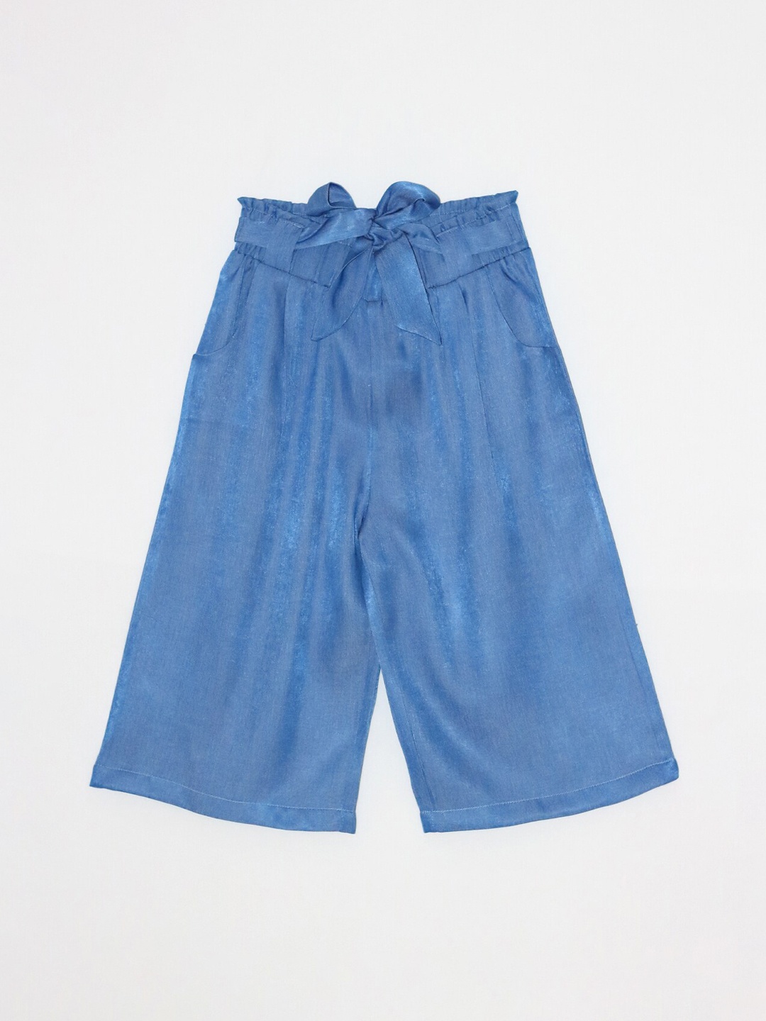 

Peppermint Girls Blue Pleated Culottes Trousers