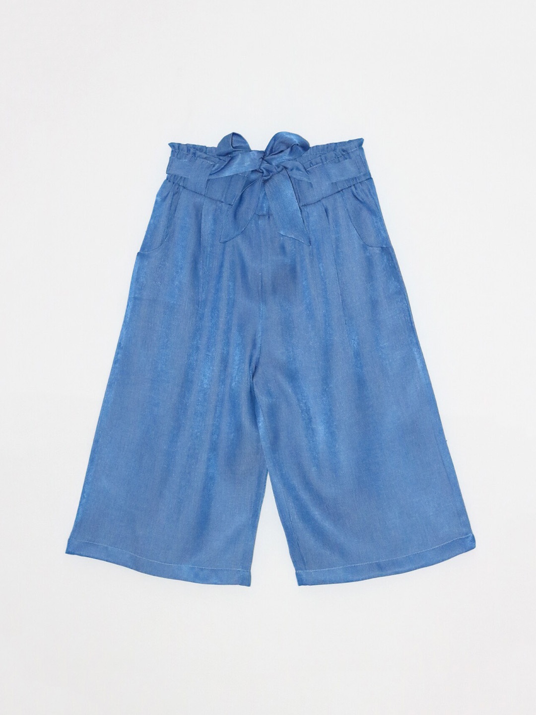 

Peppermint Girls Blue Pleated Culottes Trouser