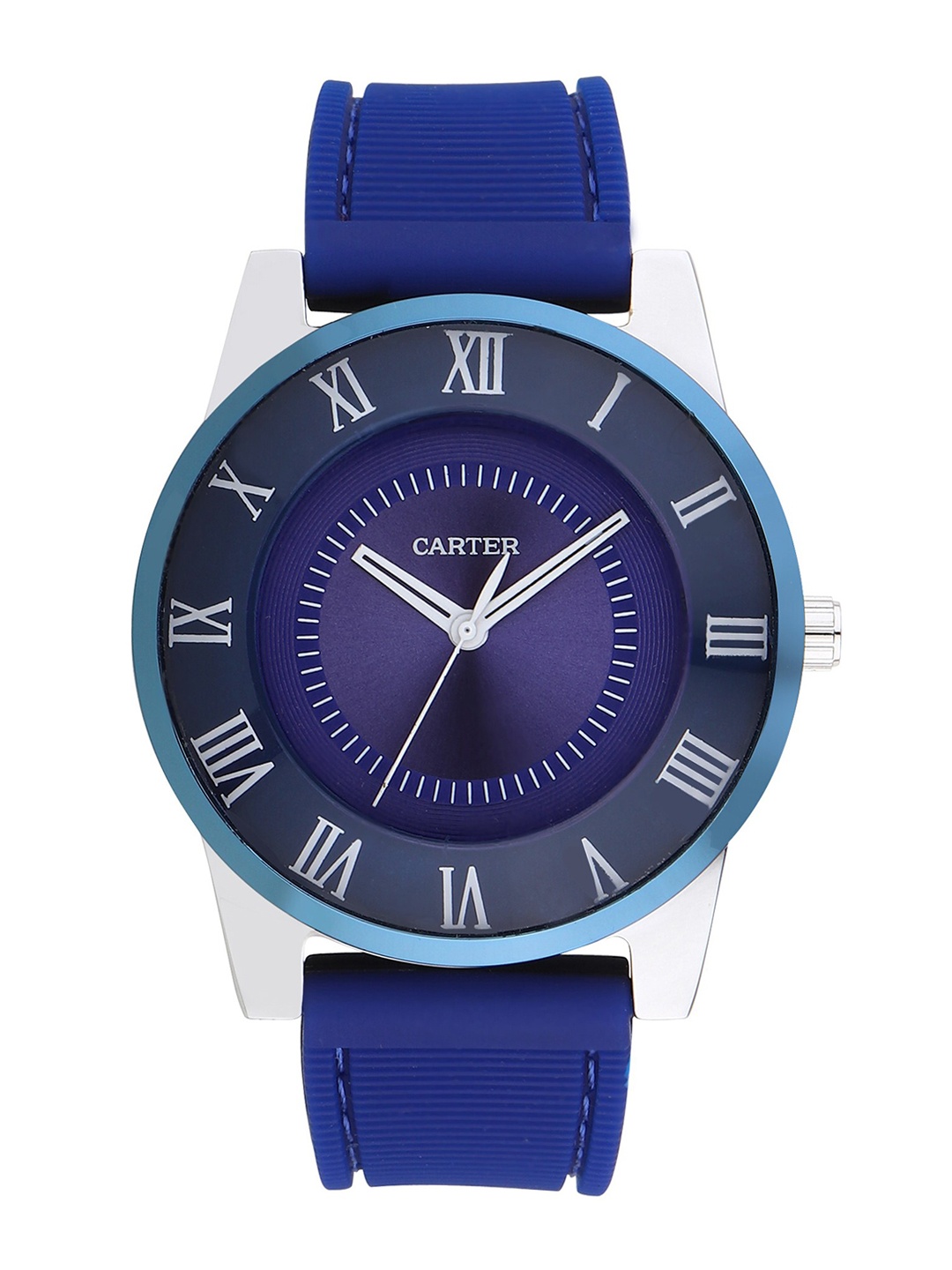 

Sandy D Carter Men Blue Brass Dial & Blue Textured Straps Analogue Watch SD-Carter-31-BL