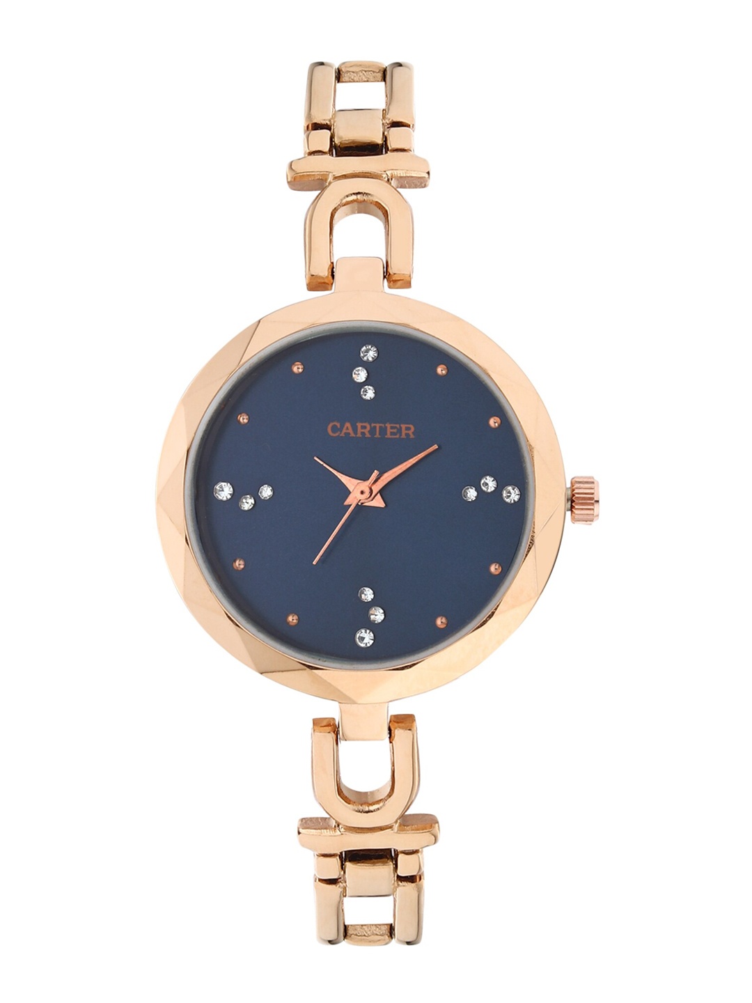 

Sandy D Carter Women Black Dial & Rose Gold Toned Straps Analogue Watch-SD-Carter-16-BK