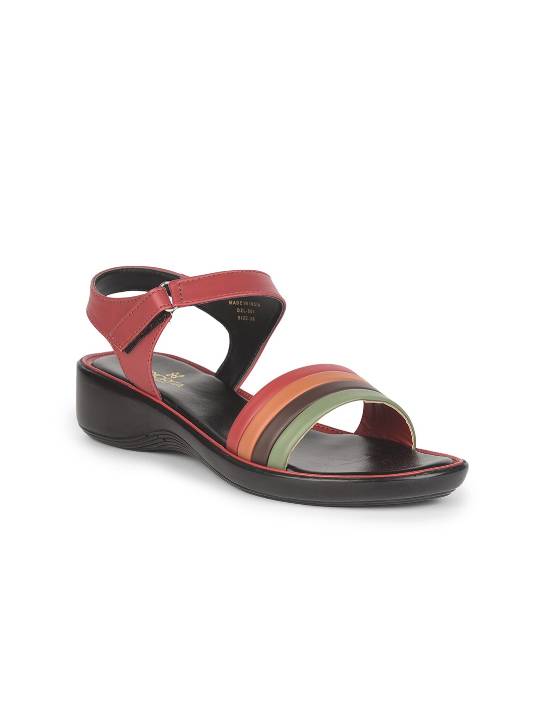 

Liberty Striped Comfort Heels, Red