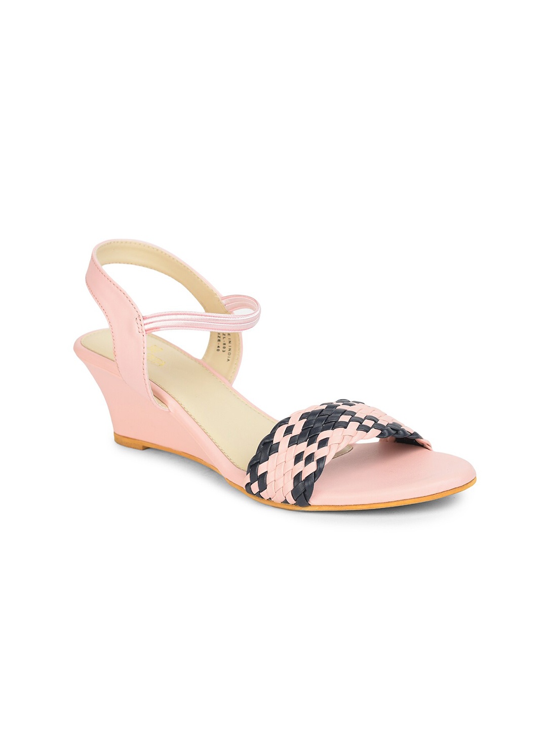 

Liberty Braided Strap Wedge Heels, Pink