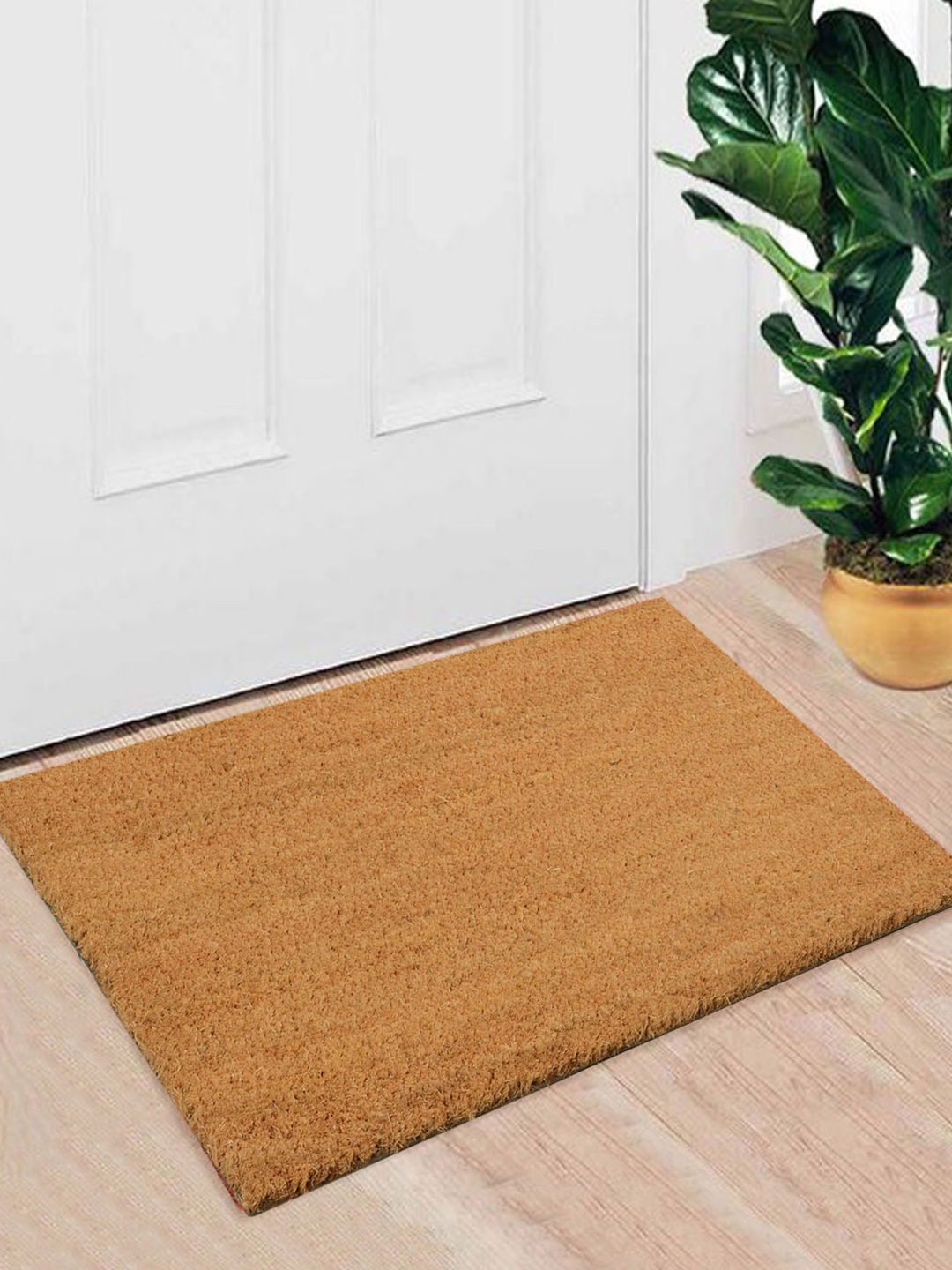 

Saral Home Beige Rectangular Anti-Skid Coir Doormat