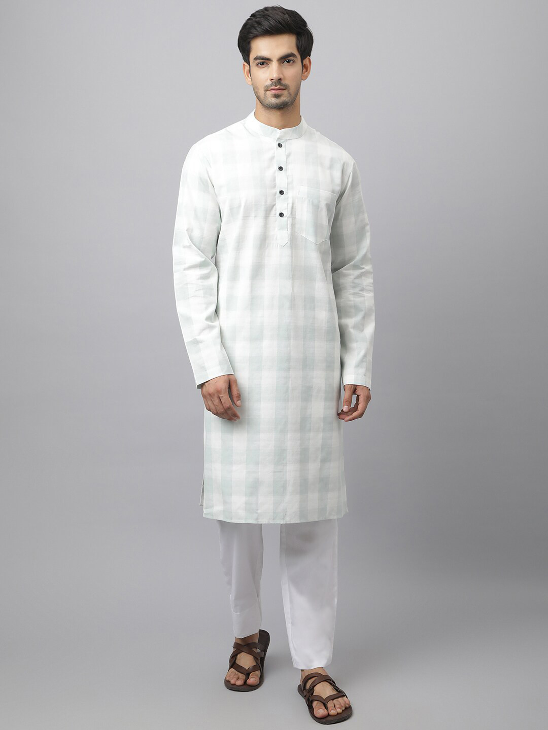 

Waahiba Men White Kurta