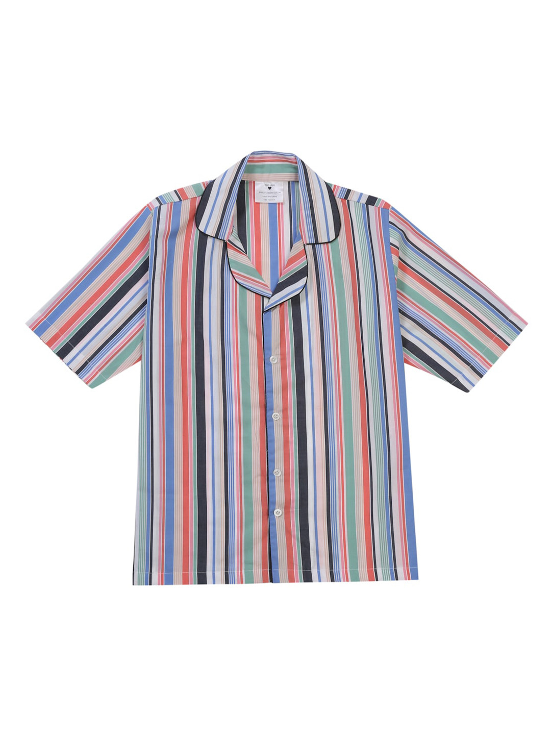 

Little Musketeer Girls Multicoloured Striped Night suit, Multi