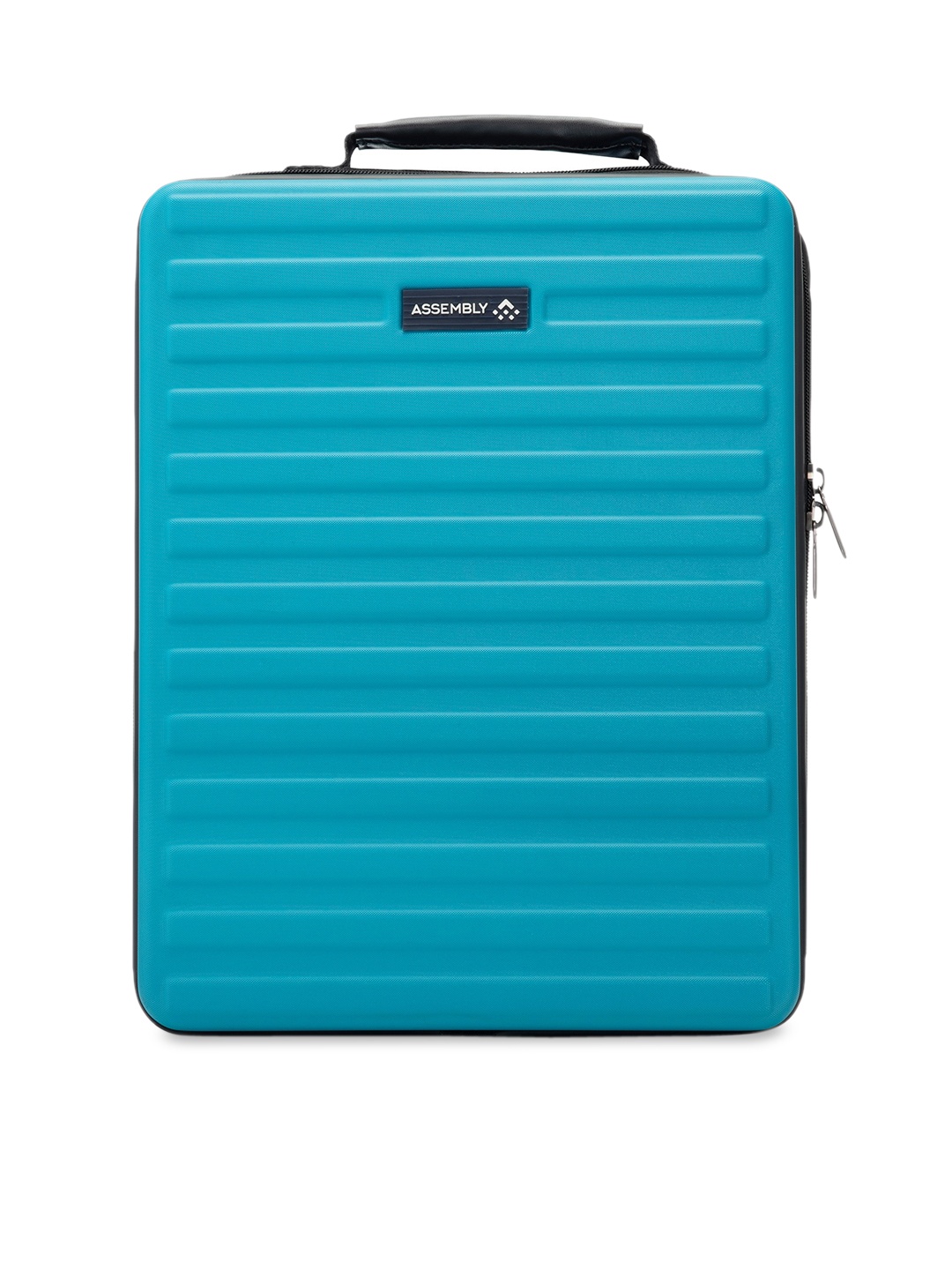 

Assembly Unisex Teal Striped Backpack with Anti-Theft