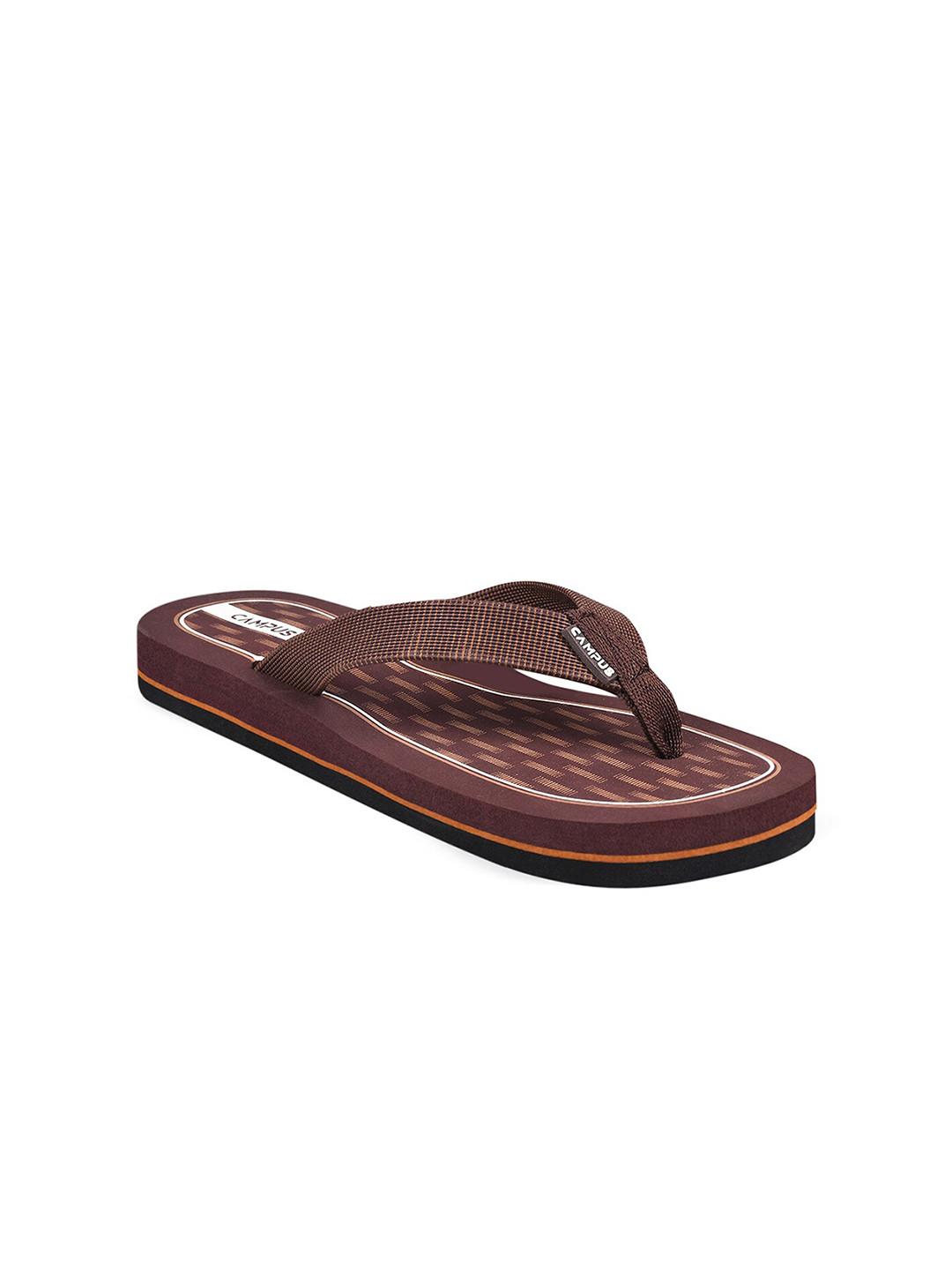

Campus Women Maroon & Brown Printed Thong Flip-Flops