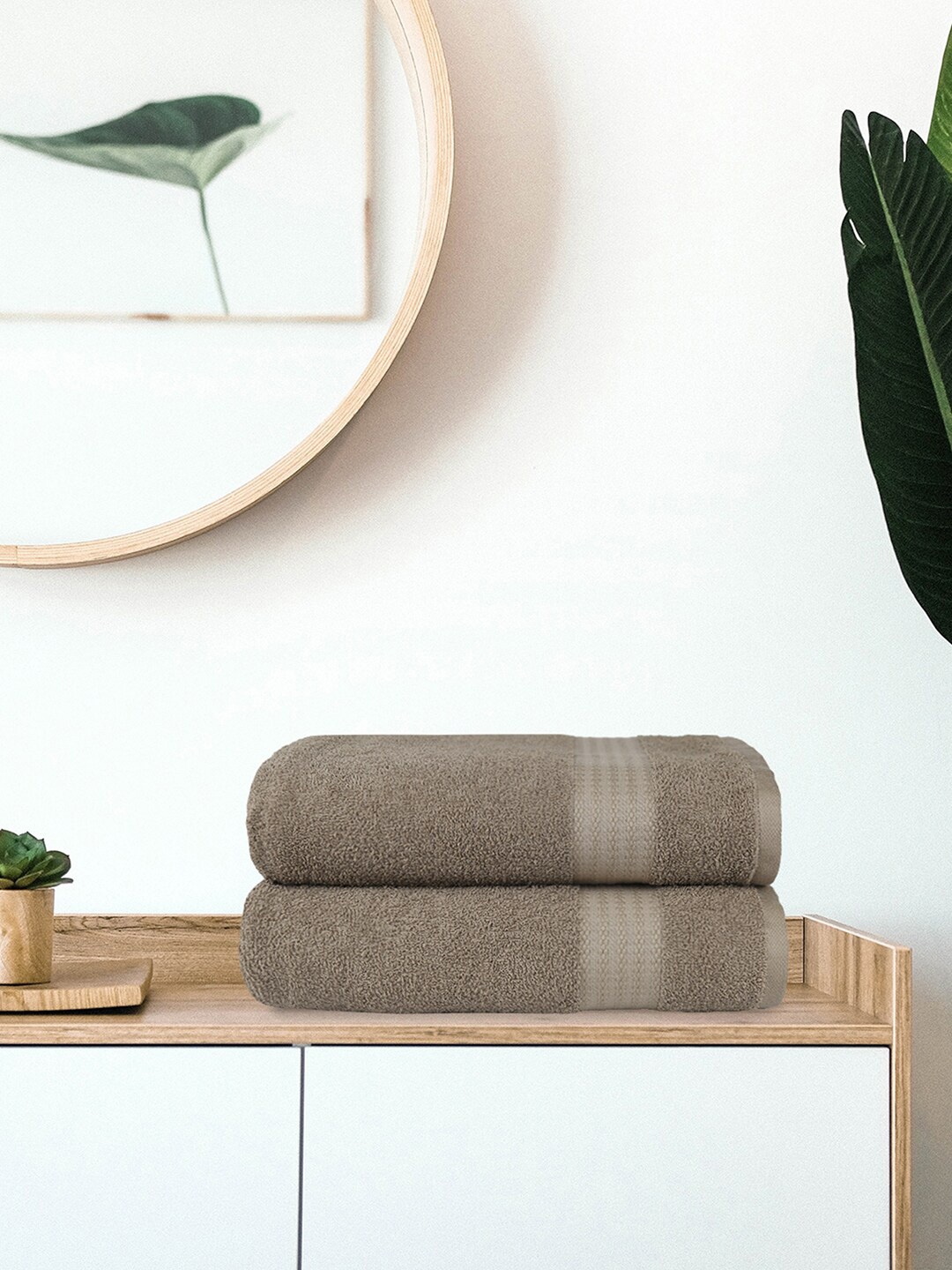 

MYTRIDENT Set of 2 Brown 400 GSM Towels