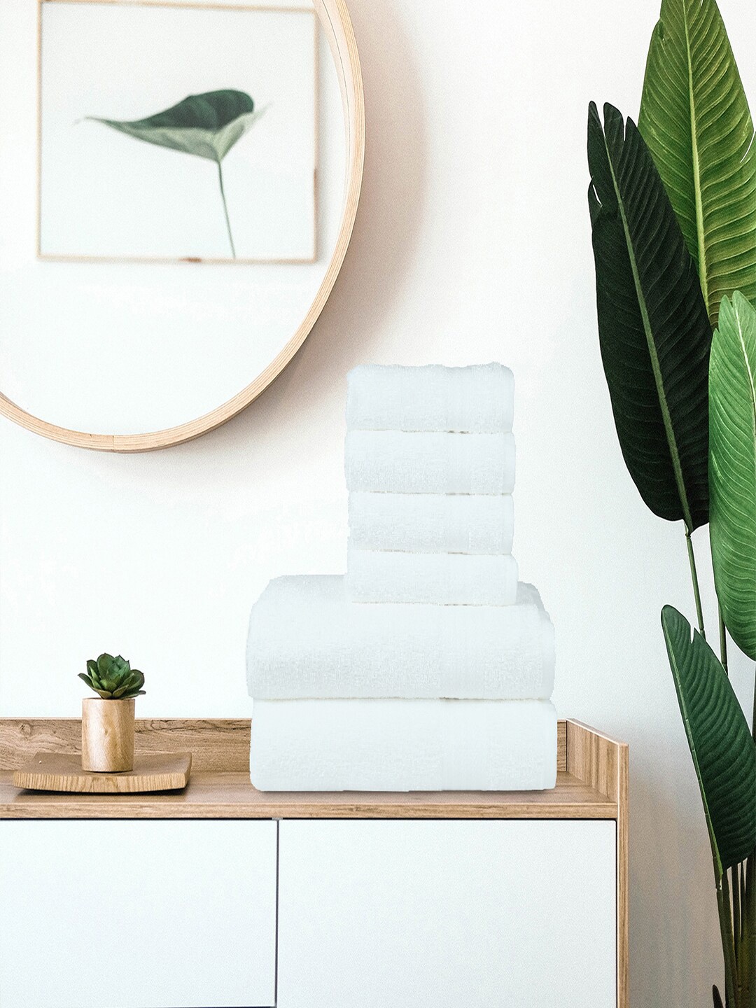 

Trident Set of 6 White 400 GSM Towels