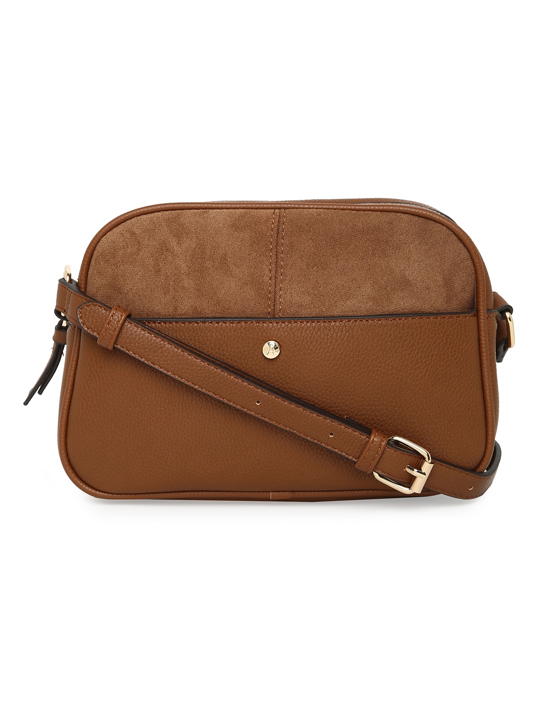 

Accessorize London Women Faux Leather Tan Abby Sling Bag