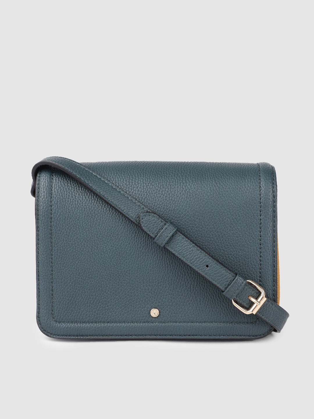 

Accessorize London Women Faux Leather Tara Triple Compartment Structured Sling Bag, Teal