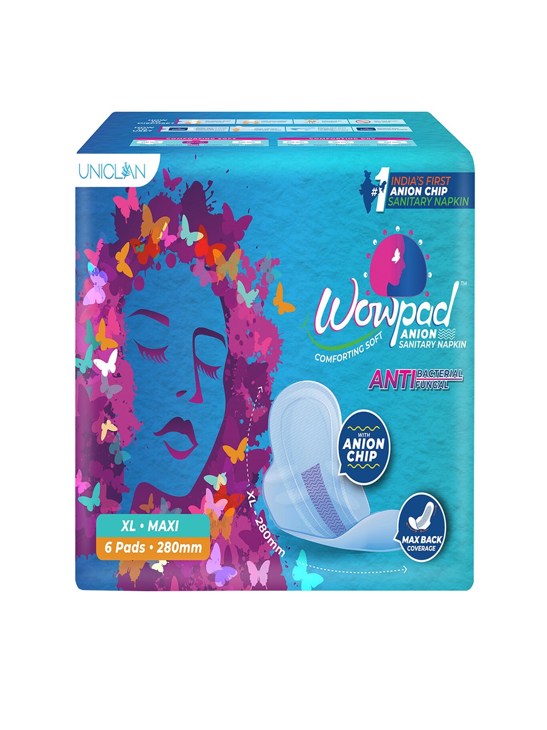 

Wowpad Women Set of 2 Blue Comforting Soft Sanitary Pads