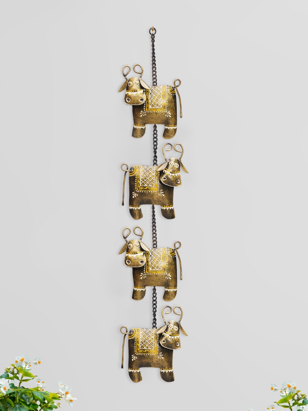 

Home Centre Gold Toned Corsica Mystic Cow With Hanging Bell