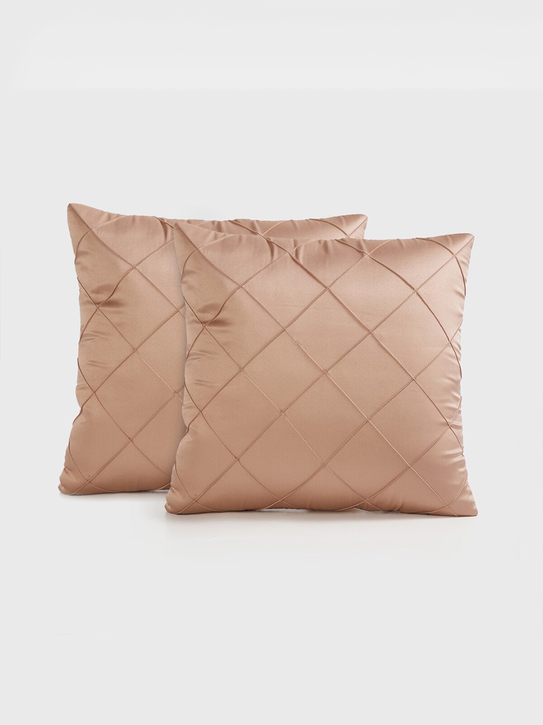 

Home Centre Gold-Toned Set of 2 Square Cushion Covers