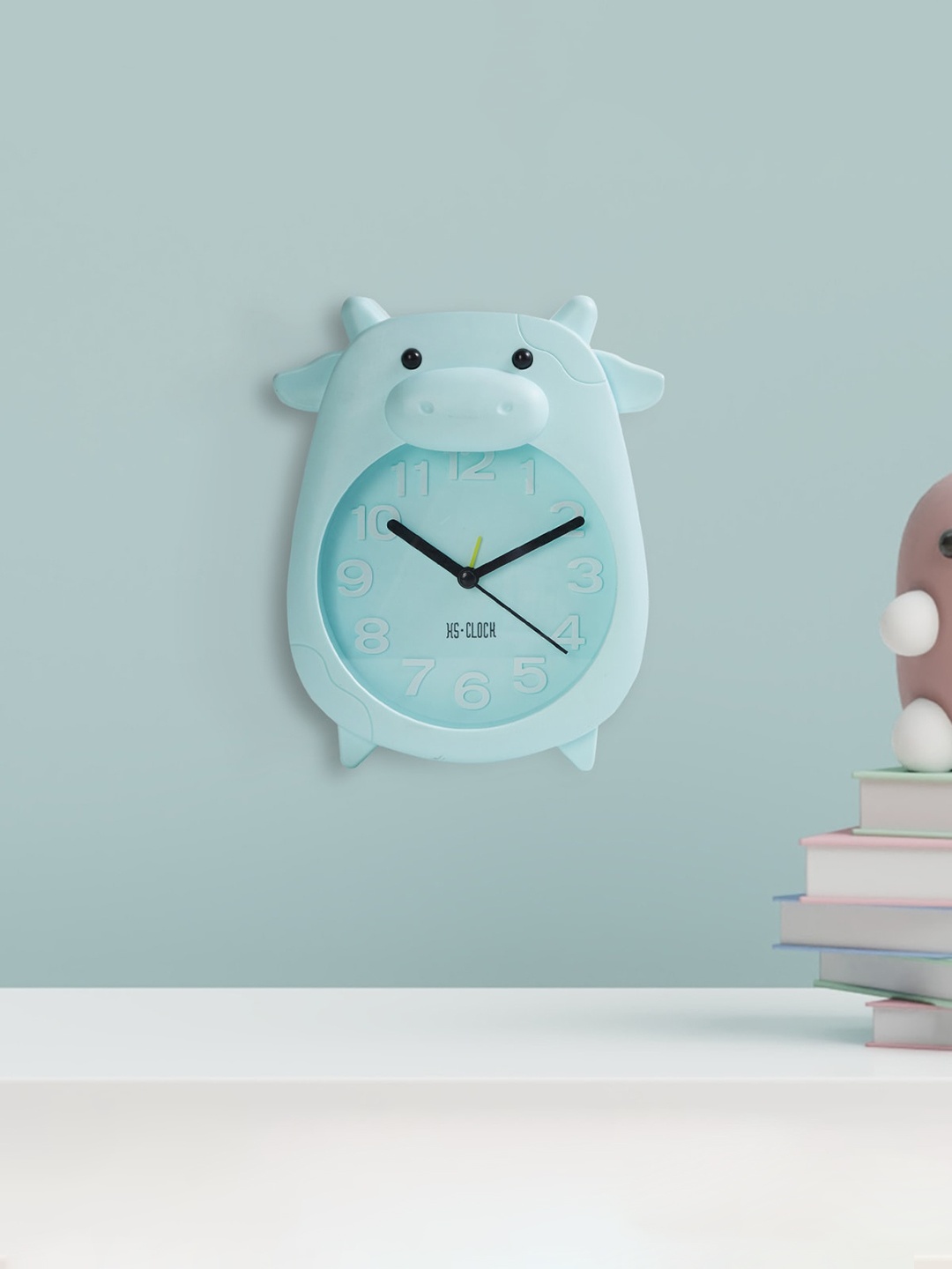 

Home Centre Blue Piggy Analogue Wall Clock