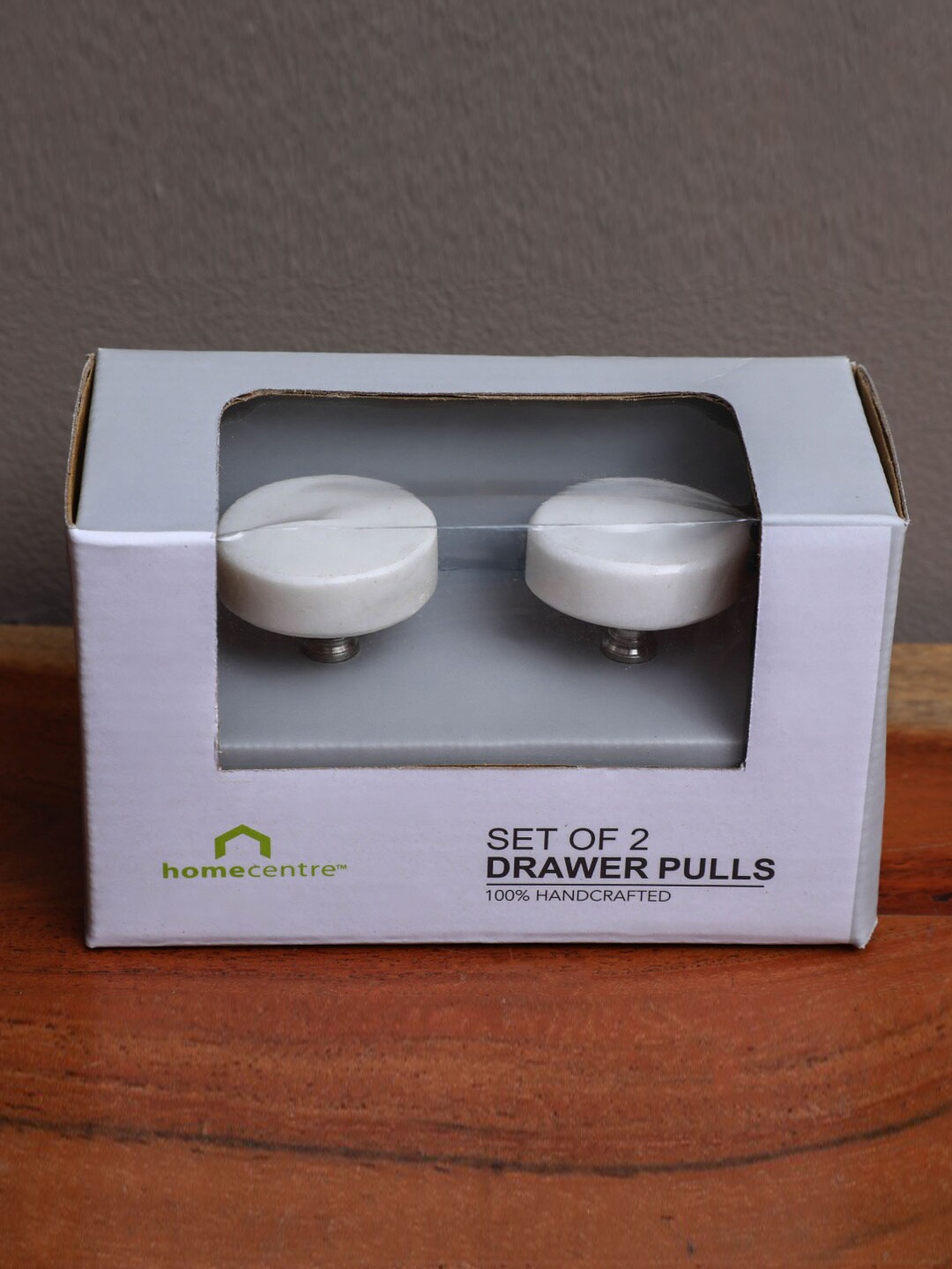 

Home Centre Set Of 2 White Corsica Venice Marble Drawer Knob