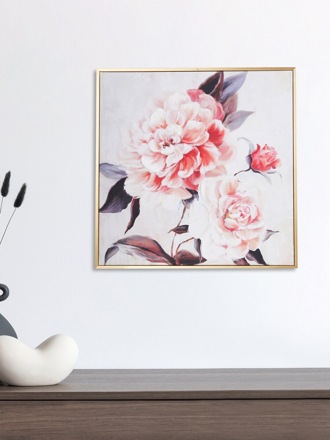 

Home Centre Pink Floral Wooden Picture Frame