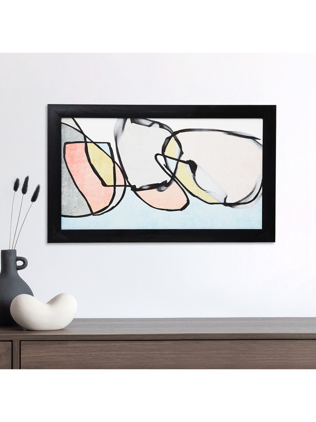 

Home Centre Multicoloured Artistry Abstract Art Printed Wooden Picture Frame, Multi