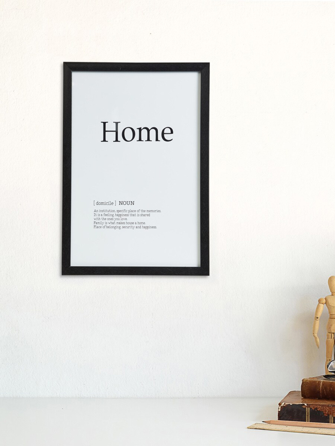 

Home Centre White Glass Home Quote Printed Photo Frame