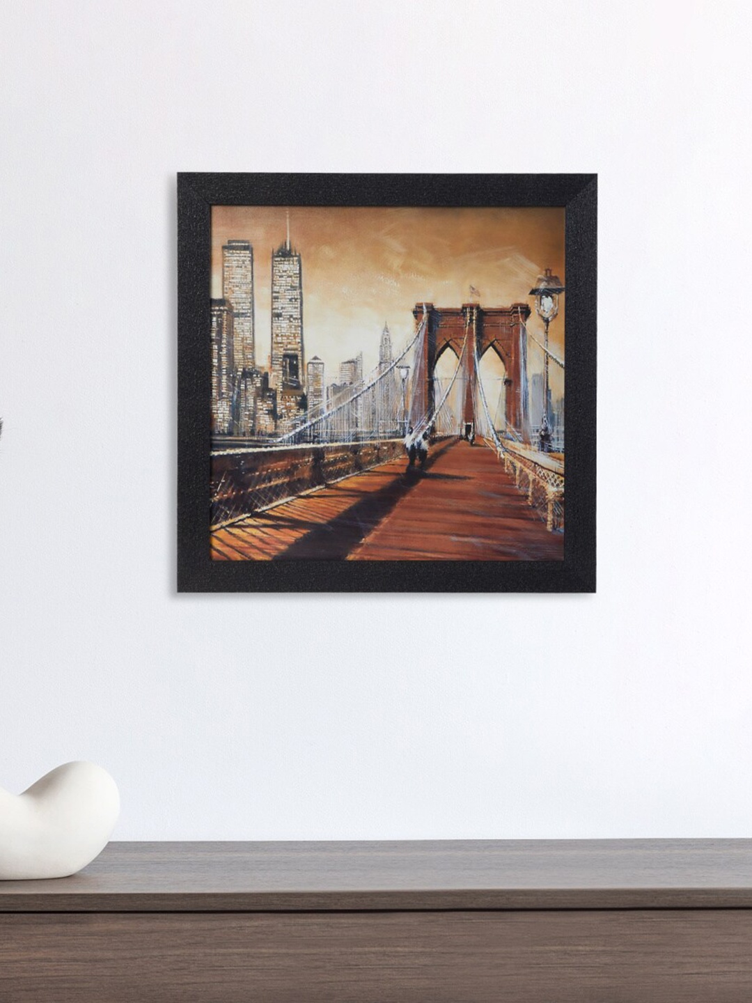 

Home Centre Multicolored Aura Urban Printed City View Wooden Framed Wall Art, Multi