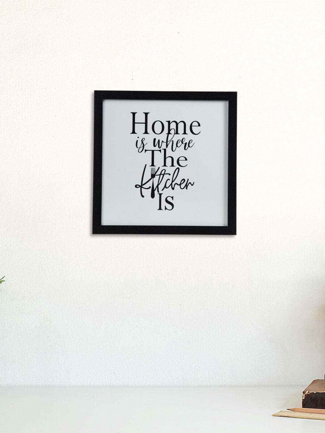

Home Centre White & Black Printed Wall Frame